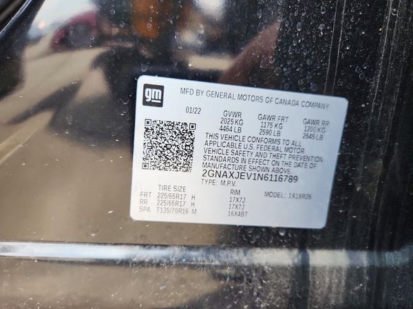 2022 CHEVROLET EQUINOX LT (2FL)