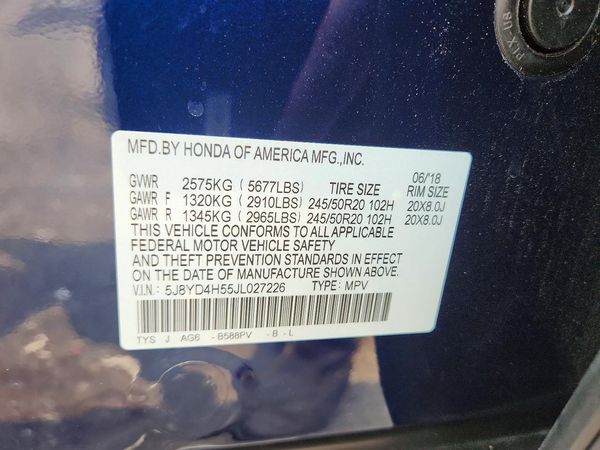 2018 ACURA MDX SH-AWD (Tech)