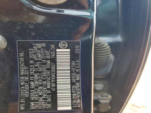 2017 TOYOTA CAMRY LE/SE/XLE/XSE