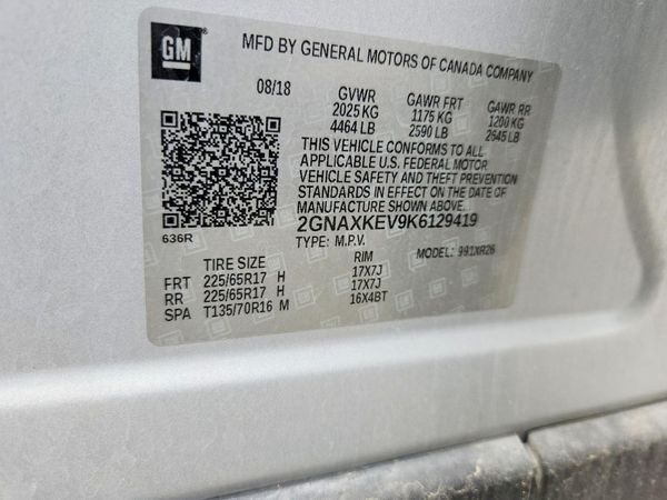 2019 CHEVROLET EQUINOX LT (1LT)