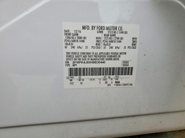 2017 FORD EDGE SEL