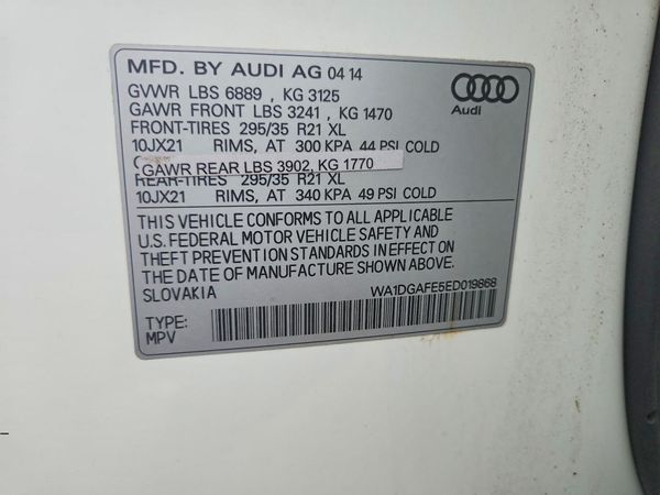 2014 AUDI Q7 S Line Prestige
