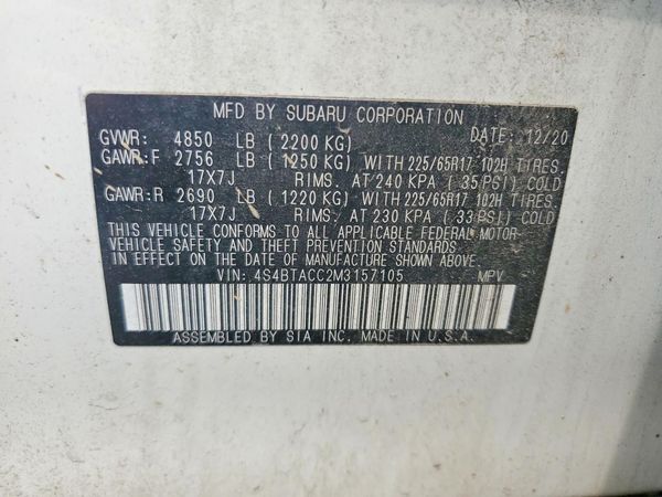2021 SUBARU OUTBACK