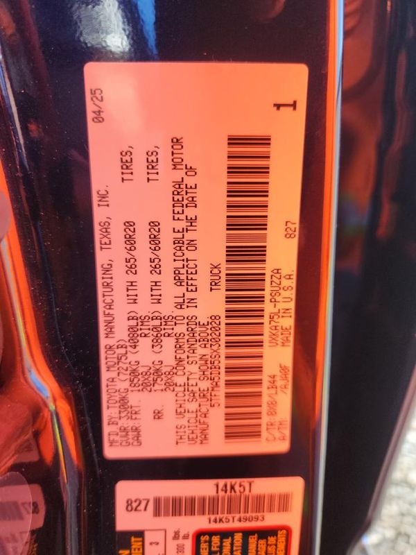 2025 TOYOTA TUNDRA