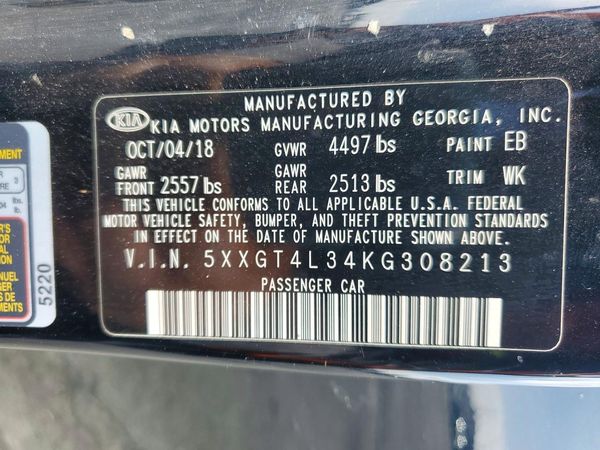 2019 KIA OPTIMA