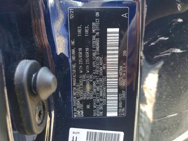 2022 TOYOTA HIGHLANDER L