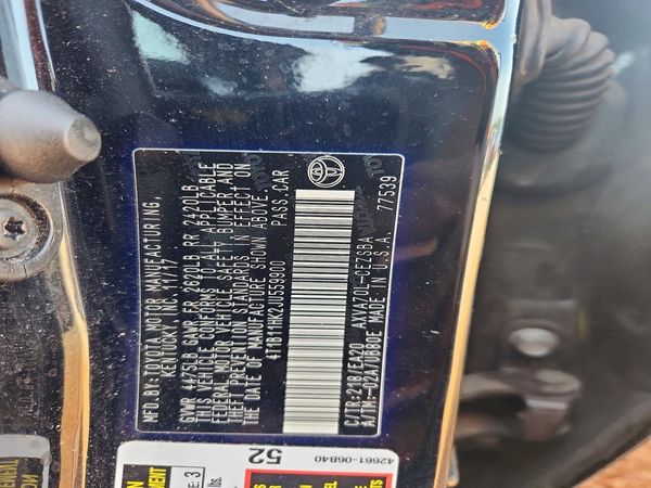 2018 TOYOTA CAMRY L/LE/SE/XLE