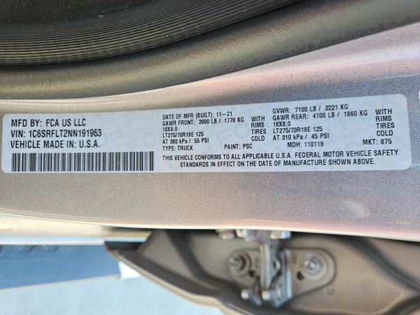 2022 RAM 1500 REBEL CREW CAB 4X4