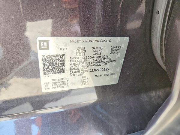 2018 CHEVROLET TAHOE LT