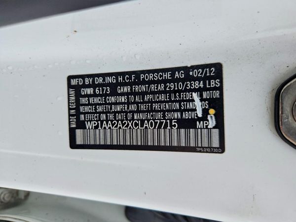 2012 PORSCHE CAYENNE