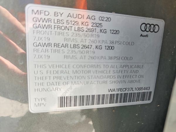 2020 AUDI Q3 S Line quattro Prestige