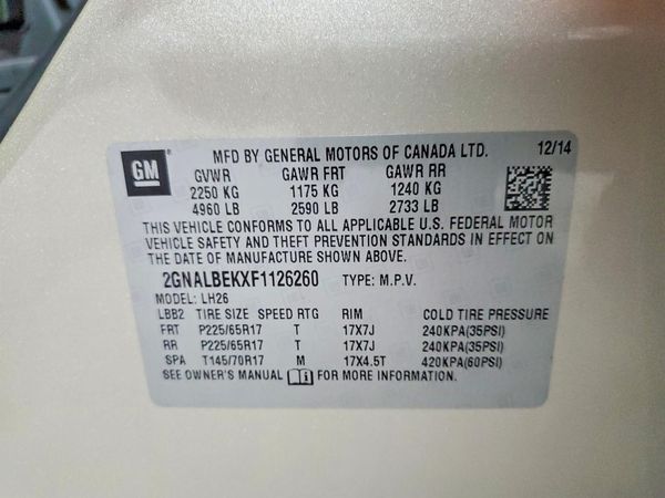 2015 CHEVROLET EQUINOX