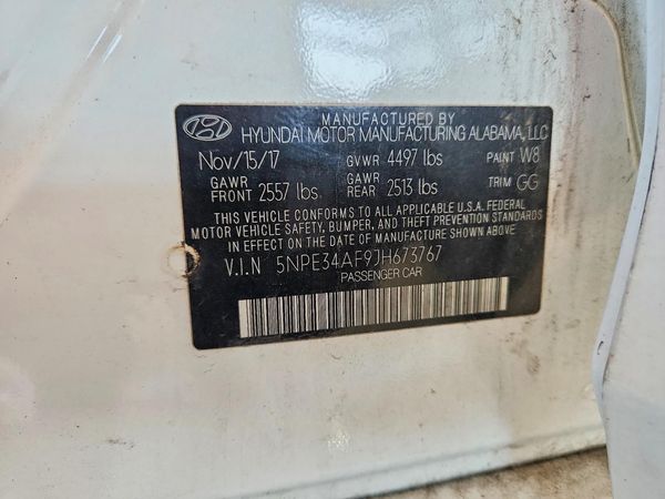 2018 HYUNDAI SONATA