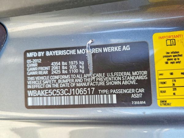 2012 BMW 328