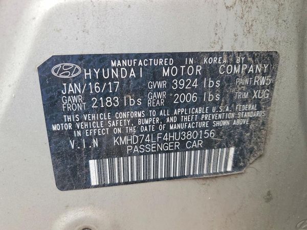 2017 HYUNDAI ELANTRA SE Base