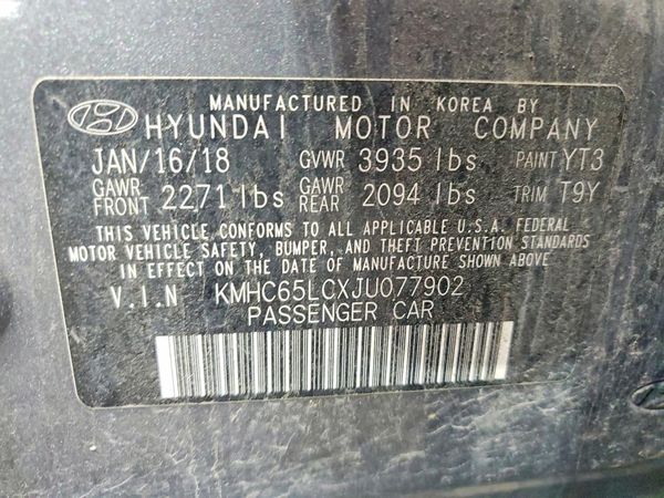 2018 HYUNDAI IONIQ Blue (HEV)