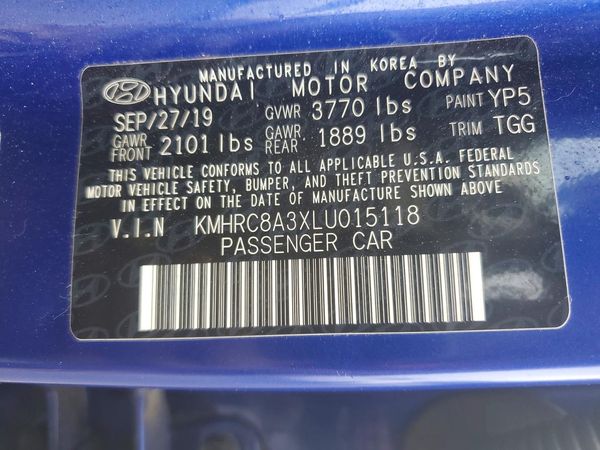 2020 HYUNDAI VENUE SEL, Denim