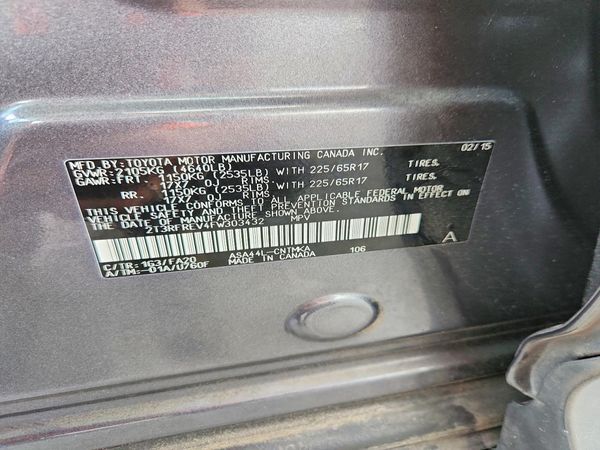 2015 TOYOTA RAV4 XLE (M Grade)