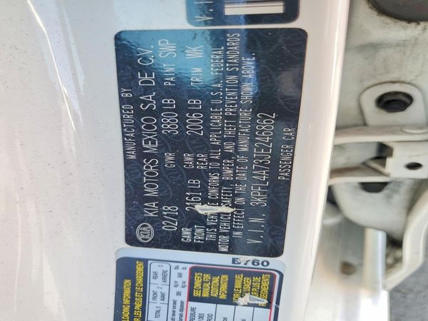 2018 KIA FORTE LX Pop,S,EX