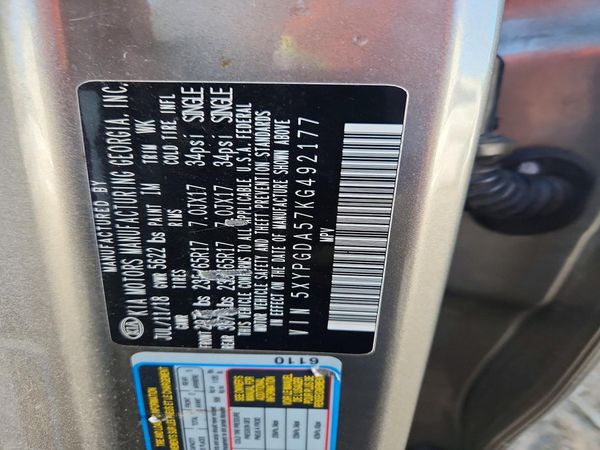 2019 KIA SORENTO L, LX, S