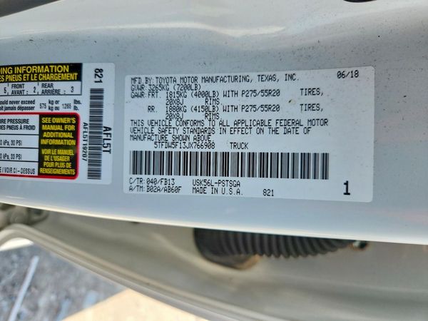 2018 TOYOTA TUNDRA SR5