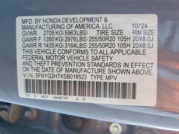2025 HONDA PILOT TOURING, TOURING HPD