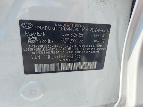 2018 HYUNDAI ELANTRA