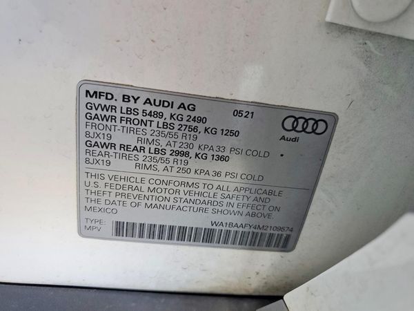 2021 AUDI Q5 quattro Premium Plus