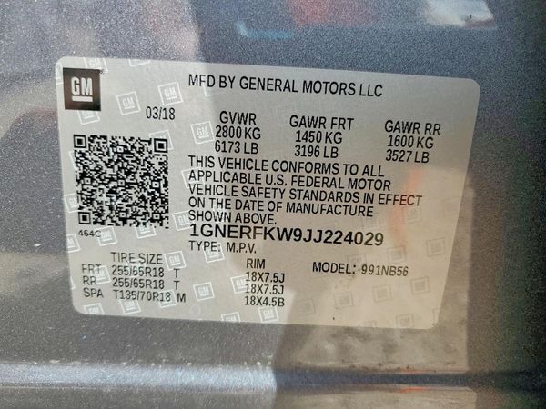 2018 CHEVROLET TRAVERSE LS