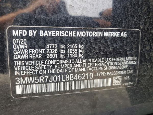 2020 BMW 330XI xDrive NA