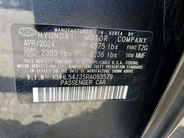 2024 HYUNDAI SONATA Limited — VINS