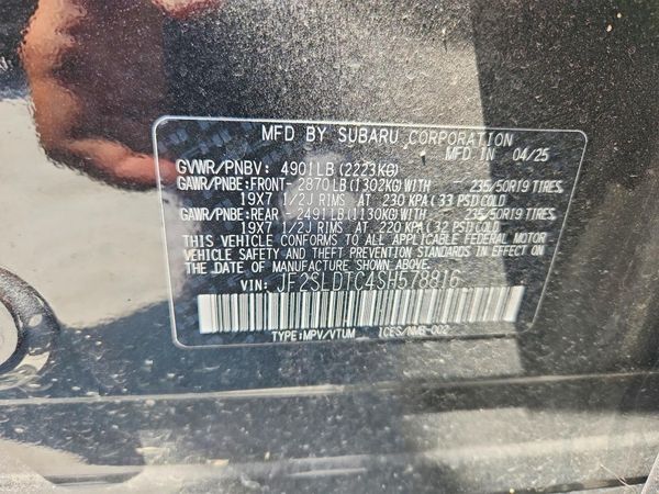 2025 SUBARU FORESTER Touring