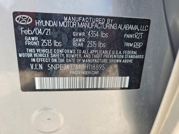 2021 HYUNDAI SONATA