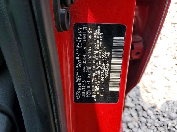 2017 HYUNDAI ACCENT