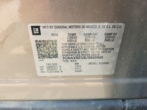 2018 CHEVROLET EQUINOX LT (1LT)