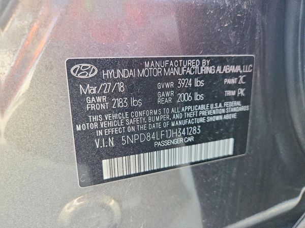 2018 HYUNDAI ELANTRA