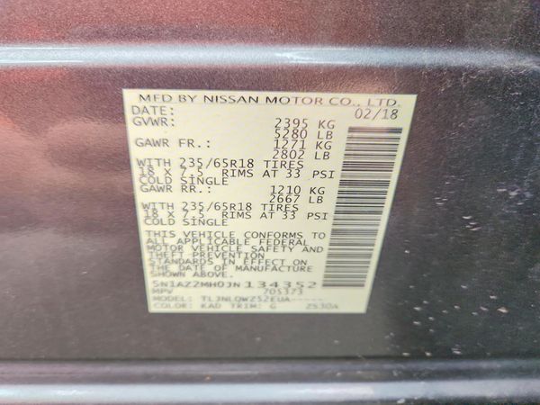 2018 NISSAN MURANO