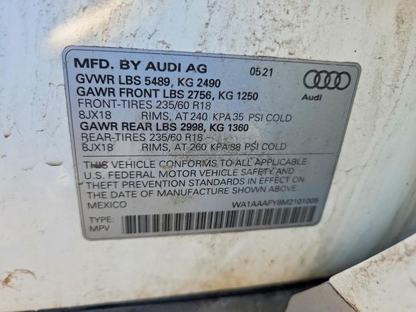 2021 AUDI Q5 quattro Premium