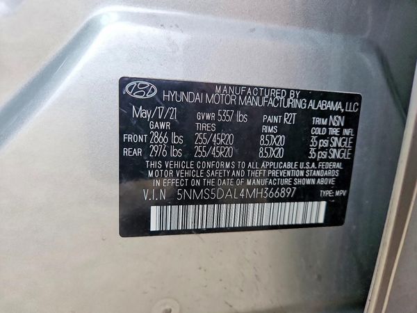 2021 HYUNDAI SANTA FE Calligraphy
