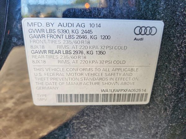 2015 AUDI Q5