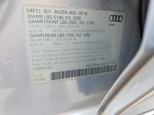 2016 AUDI A4 ALLROAD quattro Premium