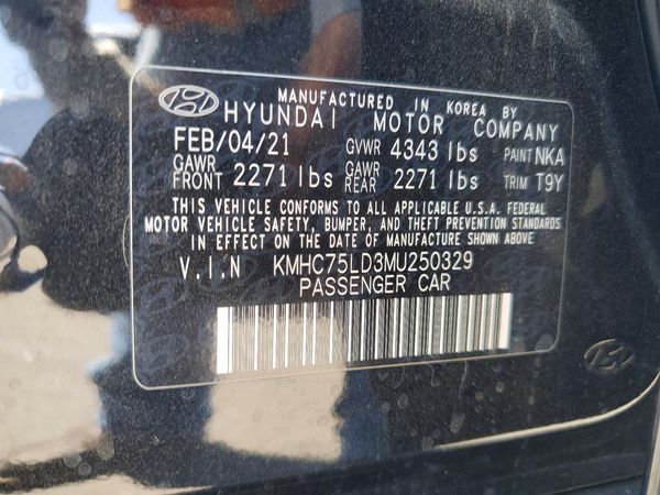 2021 HYUNDAI IONIQ SEL