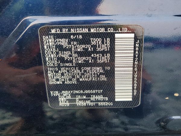2018 NISSAN ARMADA
