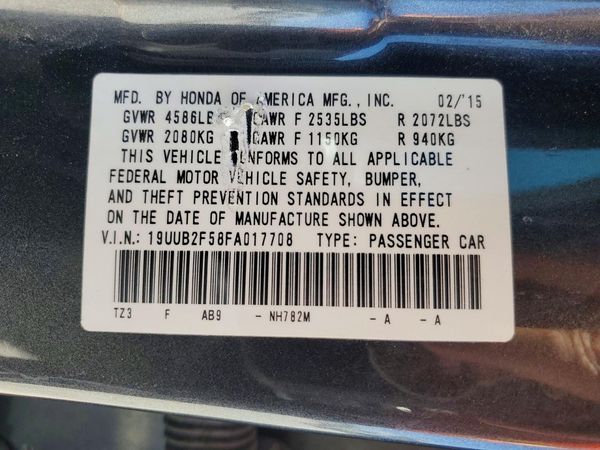 2015 ACURA TLX TECH V6