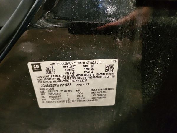 2015 CHEVROLET EQUINOX