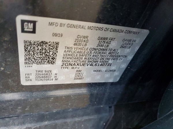 2020 CHEVROLET EQUINOX LT (1LT)