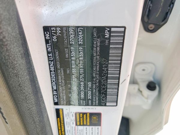 2013 MERCEDES-BENZ GL GL450 4MATIC — VINS