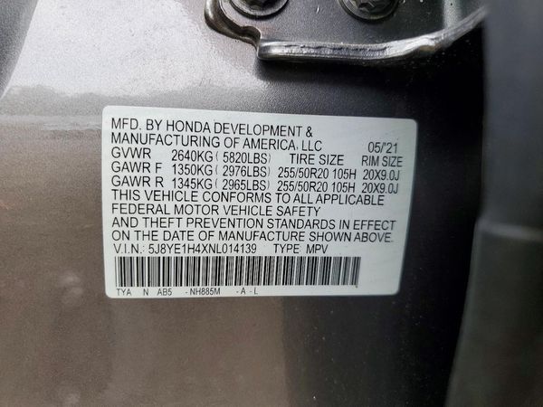 2022 ACURA MDX TECH