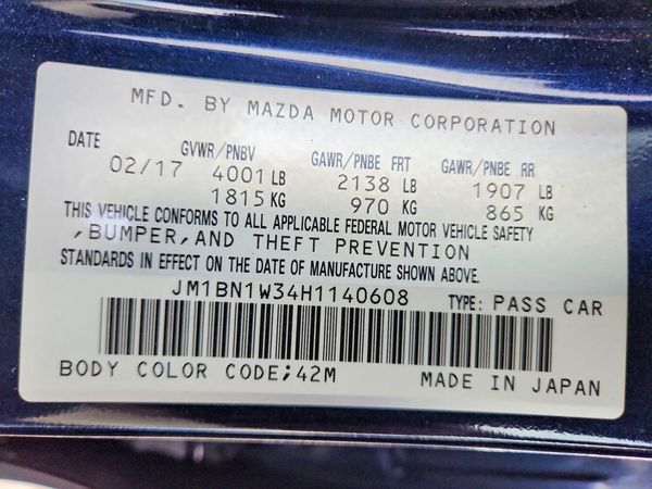 2017 MAZDA 3 Grand Touring