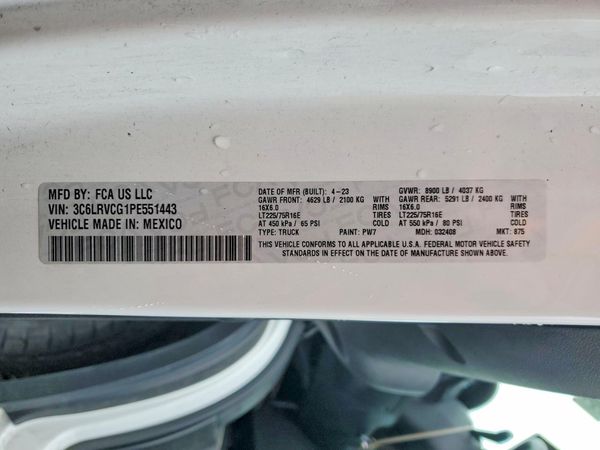 2023 RAM PROMASTER 2500 High Roof